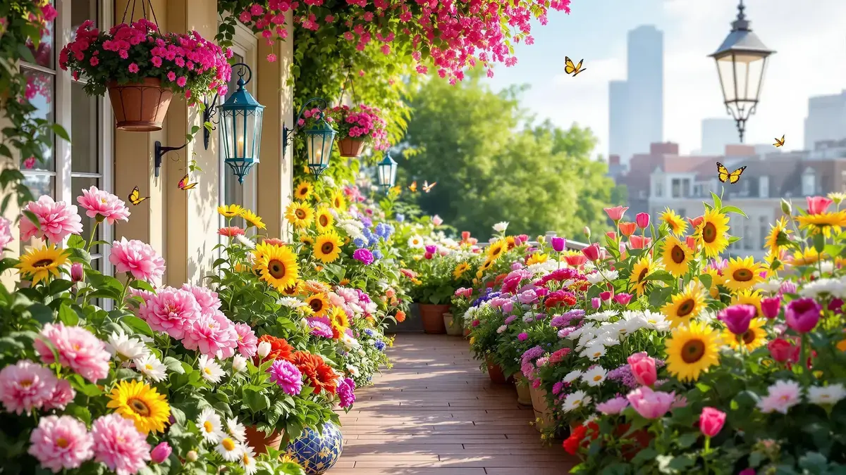 Bloemen om voor eind april te planten voor een stralend balkon deze zomer