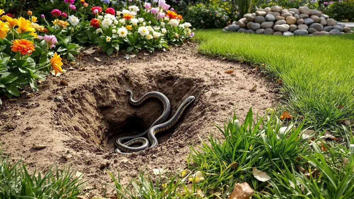 Je tuin herbergt slangen? Dit is het teken dat hun aanwezigheid aankondigt